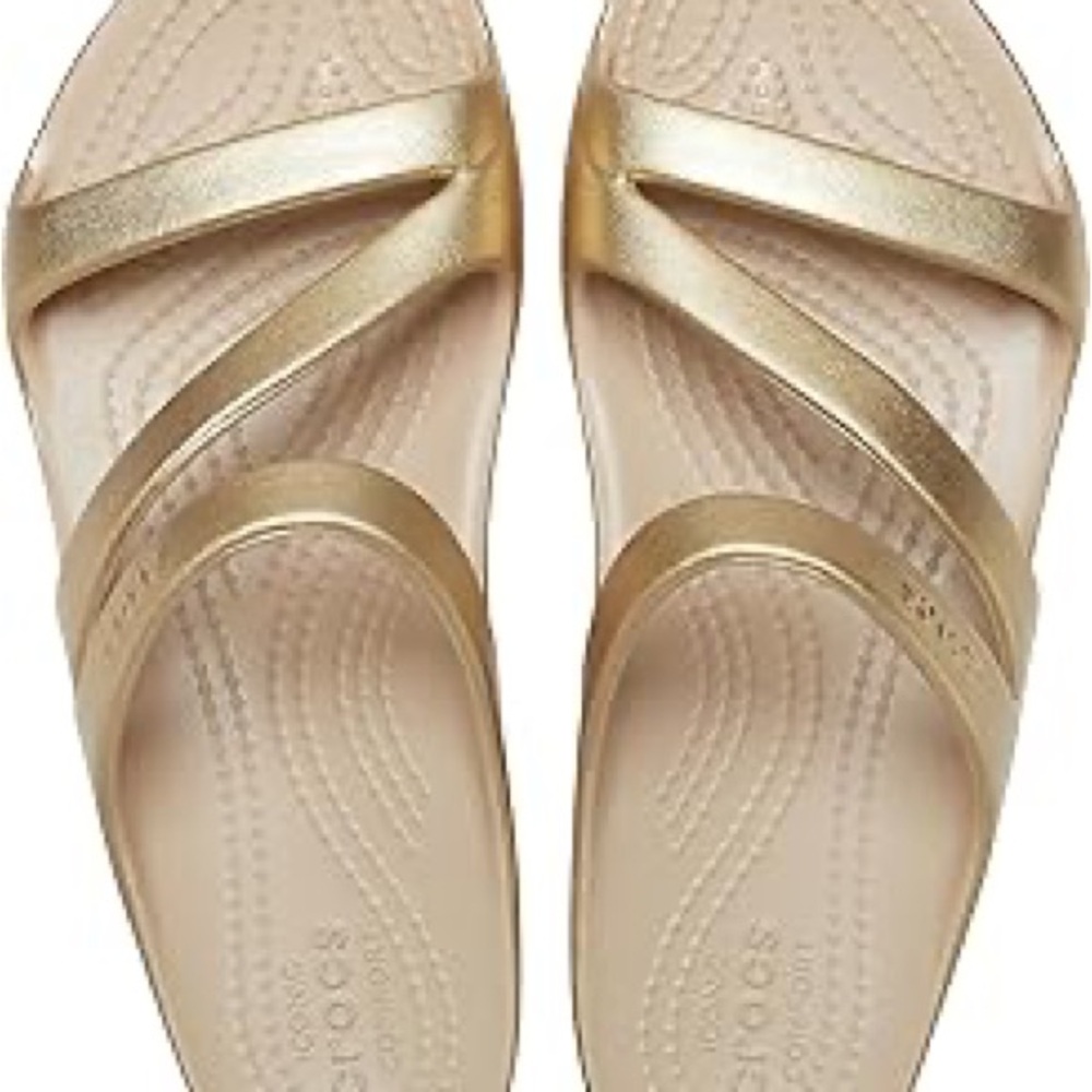 Gold Strappy Sandals